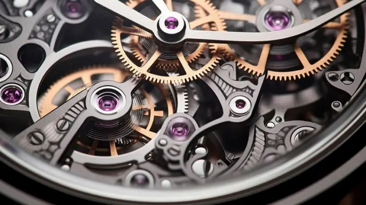 Watch movement close-up