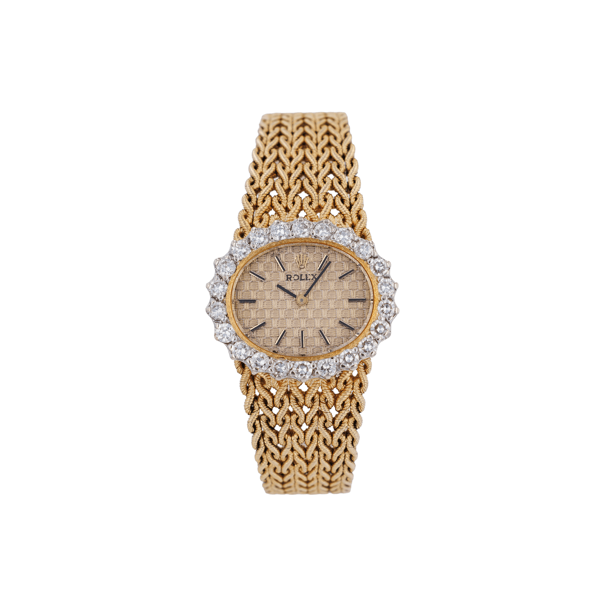 Rolex Integrated Gold Mesh Dress Watch