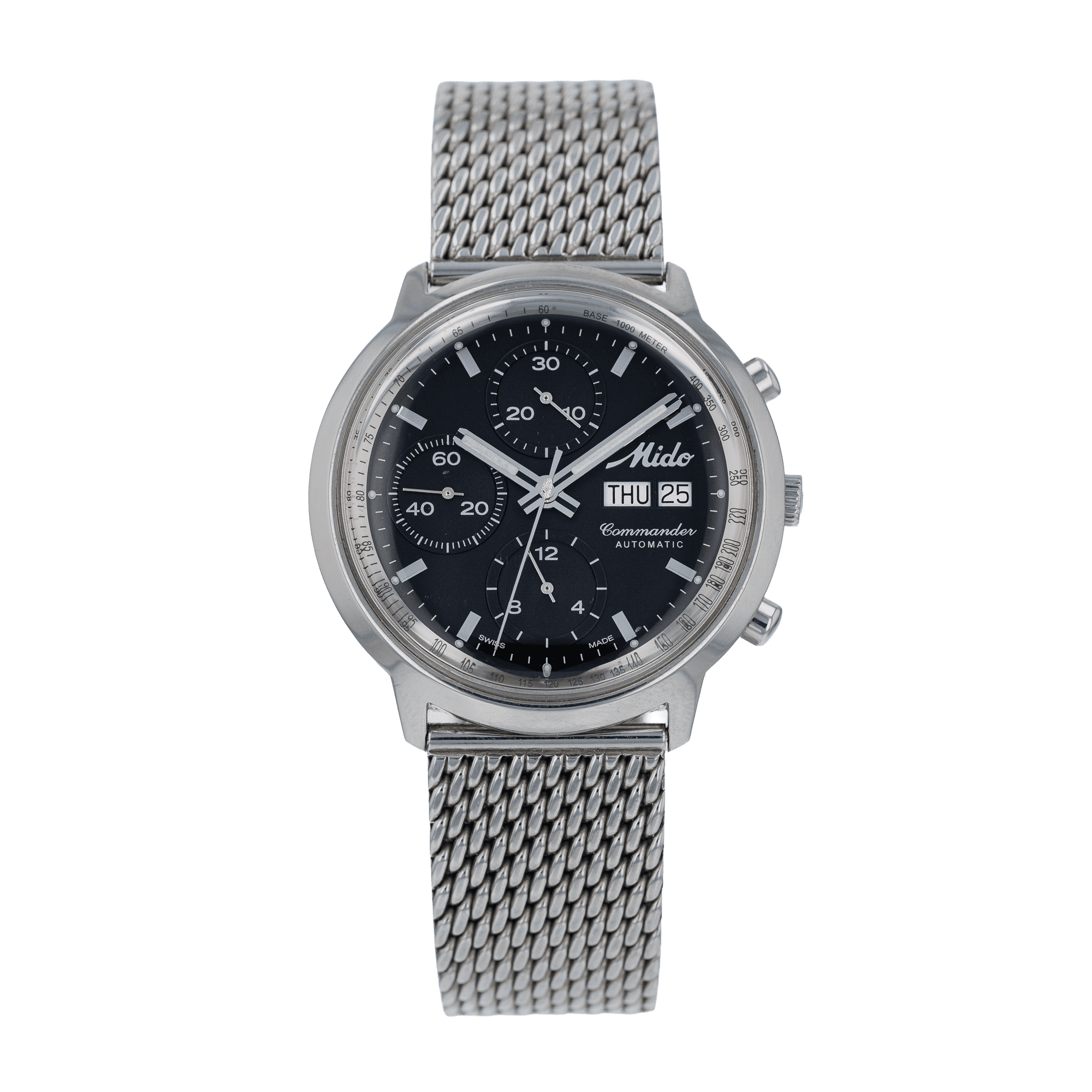 Mido Commander Grey
