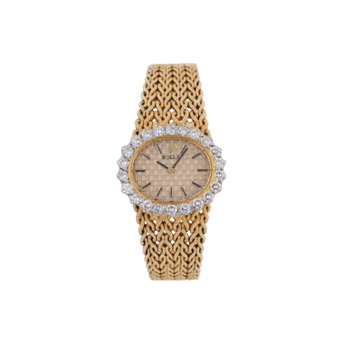 Rolex Integrated Gold Mesh Dress Watch