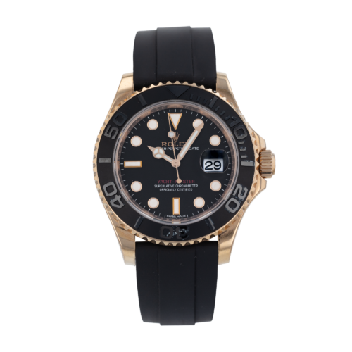 Rolex YachtMaster 40 Oysterflex Rose